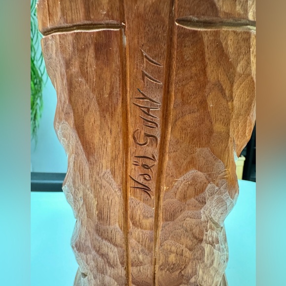 Wood shoe sculpture / Botte en bois sculpté - Picture 5 of 6